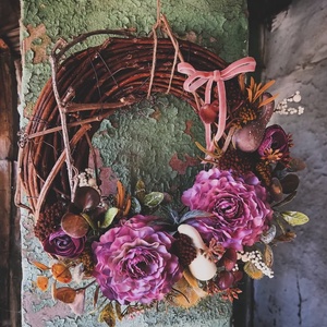 Lila- őszi kopogtató - Meska.hu