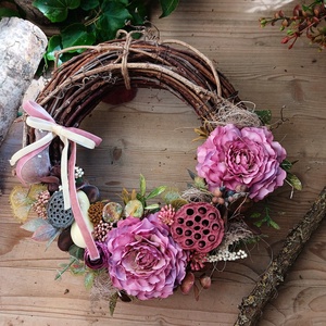 Őszi kopogtató- Lila - Meska.hu