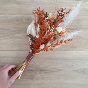 Szárazvirág dobócsokor esküvőre, bármilyen színvilággal, Esküvő, Menyasszonyi- és dobócsokor, Virágkötés, MESKA