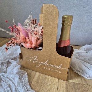 Anyák napi szárazvirág virágbox, osztott zacskóban, Otthon & Életmód, Virágdekoráció, Virágok, Virágbox, Virágkötés, MESKA