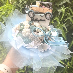 Ballagási csokor autós - otthon & életmód - dekoráció - virágdísz és tartó - csokor & virágdísz - Meska.hu