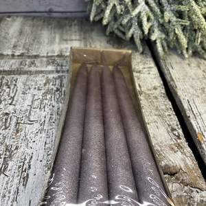 Glitteres hosszú gyertya lila, Kellékek & szerszámok, Dekorációs gyertya, Dekorációs kellékek, , MESKA