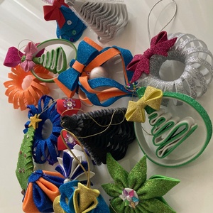 Kézműves karácsonyi díszek, Karácsony, Karácsonyi lakásdekoráció, Karácsonyfadíszek, Dekorgumi, MESKA