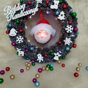 Karácsonyi kopogtató - otthon & életmód - dekoráció - ajtó- és ablak dekoráció - ajtódísz & kopogtató - Meska.hu