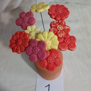 Kerámia virág szett - otthon & életmód - dekoráció - virágdísz és tartó - csokor & virágdísz - Meska.hu