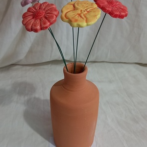 Kerámia virág szett - otthon & életmód - virágdekoráció - virágok - virágcsokor - Meska.hu