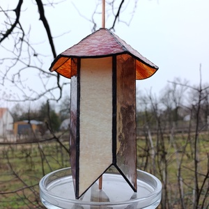 Madáretető Tiffany technikával - Meska.hu