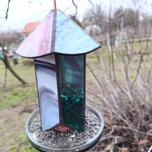 Madáretető Tiffany technikával - otthon & életmód - ház & kert - madáretető & itató - Meska.hu