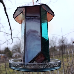 Madáretető Tiffany technikával - otthon & életmód - ház & kert - madáretető & itató - Meska.hu