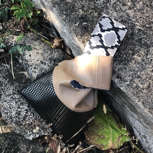 la MARLA black keresztpántos kis táska - japanese knotbag  - Meska.hu