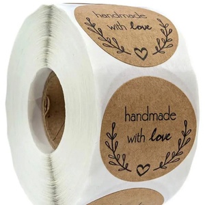 Handmade with love  feliratos  matrica  - Meska.hu