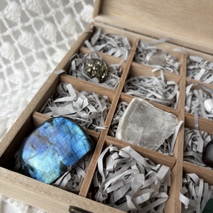 Ásványgyűjtő doboz - kellékek & szerszámok - hobby fa alapanyag - tároló - Meska.hu