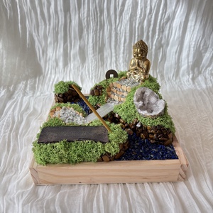 Ásvány Zen Kert a védelmezés és a szerencsehozás jegyében , Otthon & Életmód, Dekoráció, Asztal és polc dekoráció, Asztaldísz, , MESKA