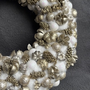 Karácsonyi arany ajtódísz  - otthon & életmód - dekoráció - ajtó- és ablak dekoráció - ajtódísz & kopogtató - Meska.hu