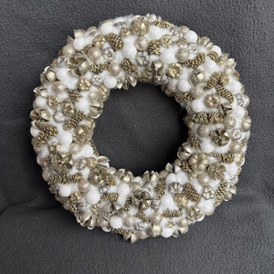 Karácsonyi arany ajtódísz  - otthon & életmód - dekoráció - ajtó- és ablak dekoráció - ajtódísz & kopogtató - Meska.hu