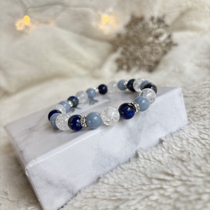 Torokcsakra karkötő  - ékszer - karkötő - ásványkarkötő - Meska.hu