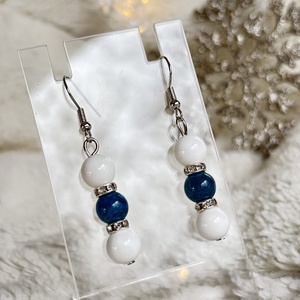 Apatit és kagyló fülbevaló - Meska.hu