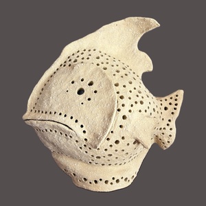 Kerámia hangulat lámpa kőhatású hal, Otthon & Életmód, Lámpa, Hangulatlámpa, Kerámia, MESKA