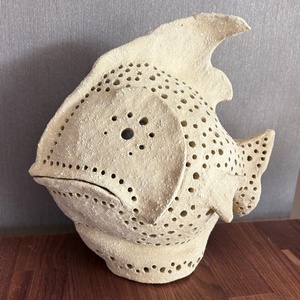 Kerámia hangulat lámpa kőhatású hal - otthon & életmód - lámpa - hangulatlámpa - Meska.hu