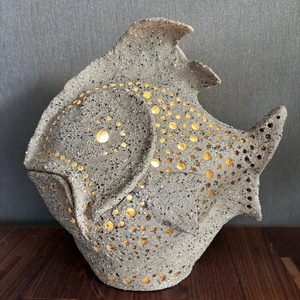 Kerámia hangulat lámpa hal - otthon & életmód - lámpa - hangulatlámpa - Meska.hu