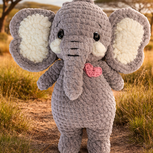 Horgolt elefánt, Játék & Sport, Plüssállat & Játékfigura, Elefánt, Horgolás, MESKA