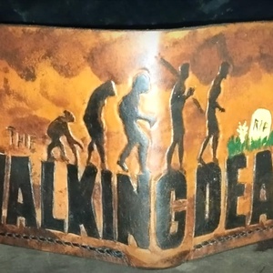 Marhabőr Pénztárca Walking Dead Téma - táska & tok - pénztárca & más tok - aprópénztartó - Meska.hu