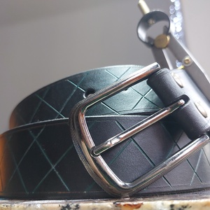 Marhabőr férfi öv fekete  - esküvő - kiegészítők - öv & pánt - Meska.hu