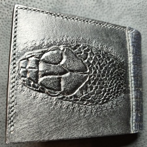 Marhabőr Pénztárca Kígyó mintával - Meska.hu