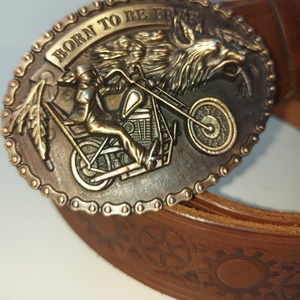 Marhabőr motoros öv  145cm. - esküvő - kiegészítők - öv & pánt - Meska.hu