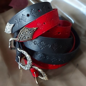 Marhabőr Női öv Anyáknapi szett - esküvő - kiegészítők - öv & pánt - Meska.hu