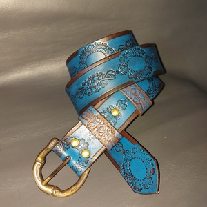 Marhabőr Női öv Vintage stílus - Meska.hu