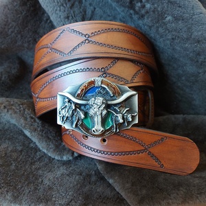 Marhabőr Bik�s Csattos ÖV #Handmade # - esküvő - kiegészítők - öv & pánt - Meska.hu