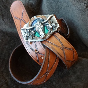 Marhabőr Bik�s Csattos ÖV #Handmade # - esküvő - kiegészítők - öv & pánt - Meska.hu