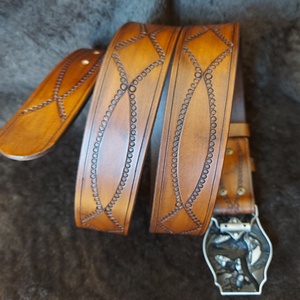 Marhabőr Bik�s Csattos ÖV #Handmade # - esküvő - kiegészítők - öv & pánt - Meska.hu