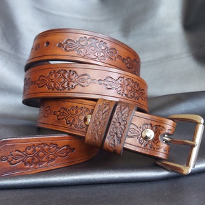 Marhabőr Női Barna Öv #Handmade# - esküvő - kiegészítők - öv & pánt - Meska.hu