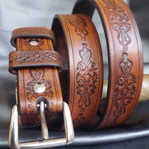 Marhabőr Női Barna Öv #Handmade# - esküvő - kiegészítők - öv & pánt - Meska.hu