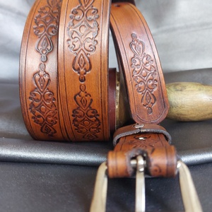 Marhabőr Női Barna Öv #Handmade# - esküvő - kiegészítők - öv & pánt - Meska.hu
