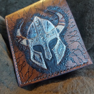 Marhabőr Viking férfi Pénztárca  - Meska.hu