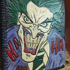 Joker Bőr pénztárca Rajongoknak - táska & tok - pénztárca & más tok - aprópénztartó - Meska.hu
