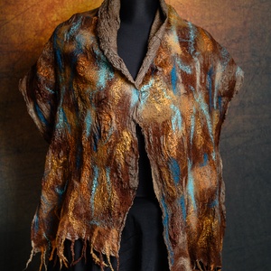 Selyem, gyapjú, nuno sál, nuno-nemez - ruha & divat - sál, sapka, kendő - sál - Meska.hu