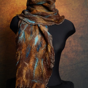 Selyem, gyapjú, nuno sál, nuno-nemez - ruha & divat - sál, sapka, kendő - sál - Meska.hu