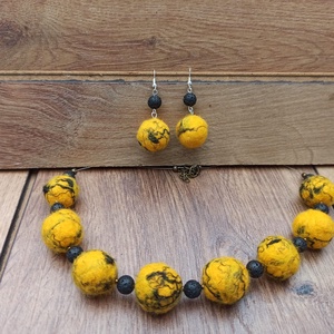 Nemez ékszerszett, Ékszer, Ékszerszett, Ékszerkészítés, Nemezelés, MESKA