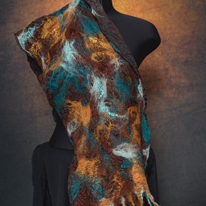 Selyem, gyapjú, nuno sál, nuno-nemez - ruha & divat - sál, sapka, kendő - sál - Meska.hu