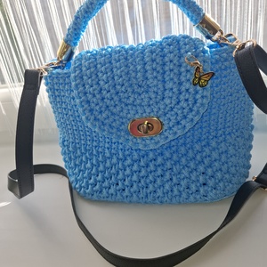 Sky Butterfly  kézzel horgolt női táska LaNelly , Táska & Tok, Kézitáska & válltáska, Alkalmi táska, Horgolás, MESKA