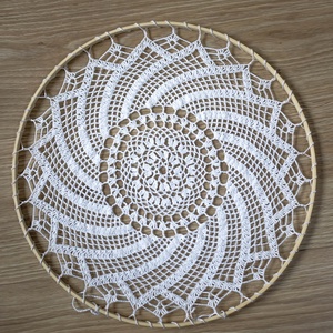 Fehér horgolt mandala 40 cm, Otthon & Életmód, Dekoráció, Fali és függő dekoráció, Függődísz, , MESKA