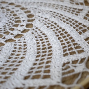 Fehér horgolt mandala 40 cm - otthon & életmód - dekoráció - fali és függő dekoráció - függődísz - Meska.hu