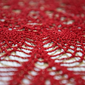 Bordó horgolt mandala 50 cm - otthon & életmód - dekoráció - fali és függő dekoráció - függődísz - Meska.hu