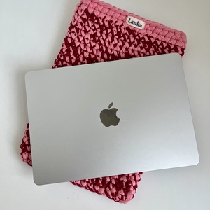 Lanka Kézműves Horgolt MacBook Tok � Mályva-Rózsaszín Laptop Sleeves - Meska.hu