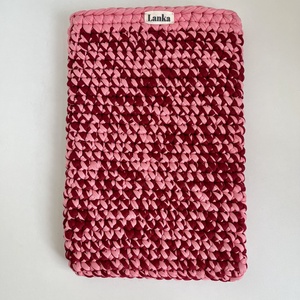 Lanka Kézműves Horgolt MacBook Tok � Mályva-Rózsaszín Laptop Sleeves - táska & tok - laptoptáska, laptop hátizsák - Meska.hu