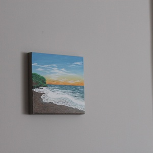 Tengerpart festmény - művészet - festmény - akril - Meska.hu